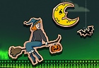 Flying Halloween Witch