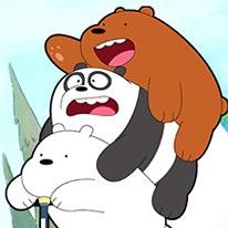 We Bare Bears Scooter Streamers