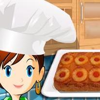 SARA'S COOKING CLASS: PINEAPPLE UPSIDE DOWN CAKE jogo online gratuito em