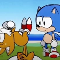 FNF: Classic Sonic and Sonic.EXE Sings Too-Slow FNF mod jogo online