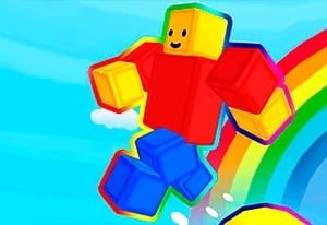 Personagem De Jogos Online Roblox Feito De Papelão E Colado Com