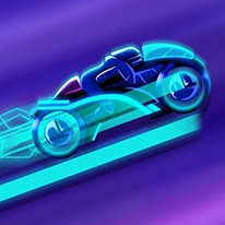 Neon Rider 2D