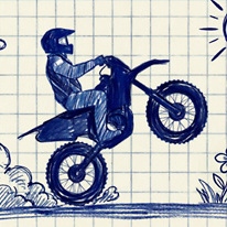 Stunt Bike 2D Paper Race